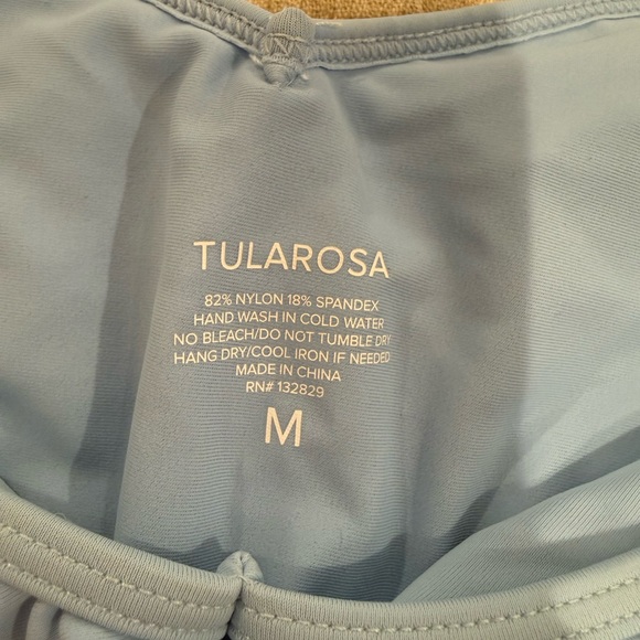 RARE NWOT Tularosa Fabiana Ruffle Powder Blue Bikini Set Size: Medium - Picture 6 of 10